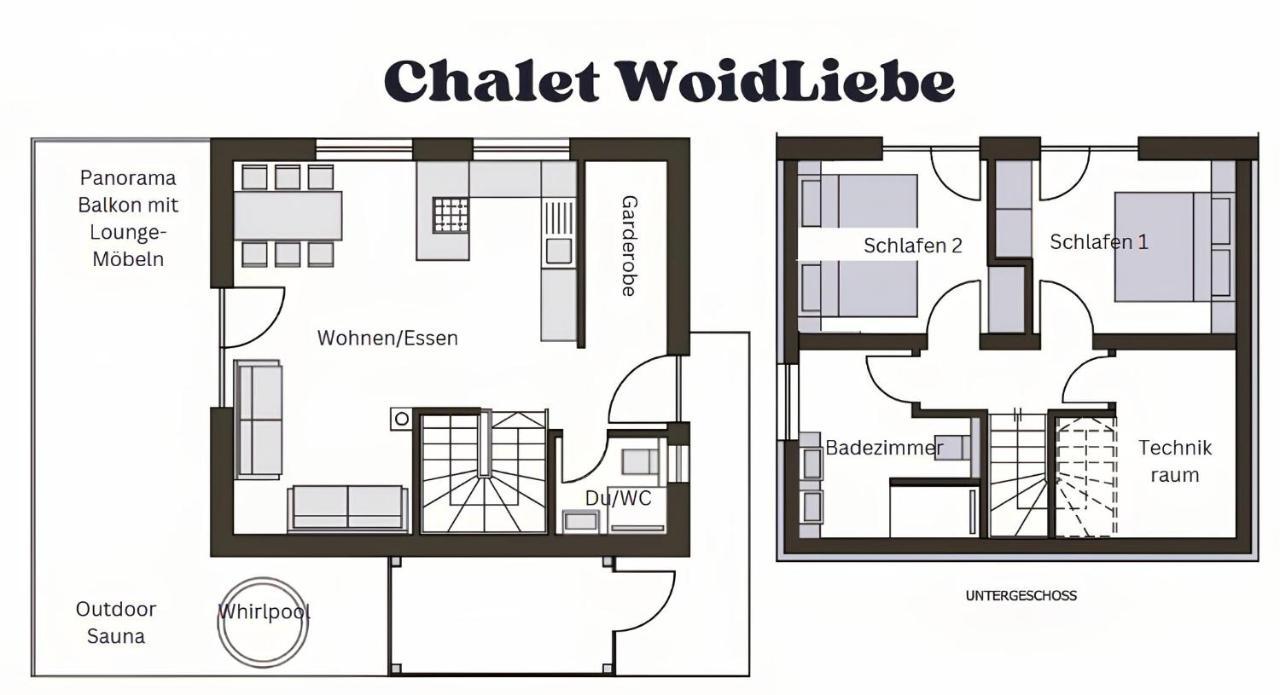 Chalets Woid_Liebe&Glueck Bodenmais Kamer foto
