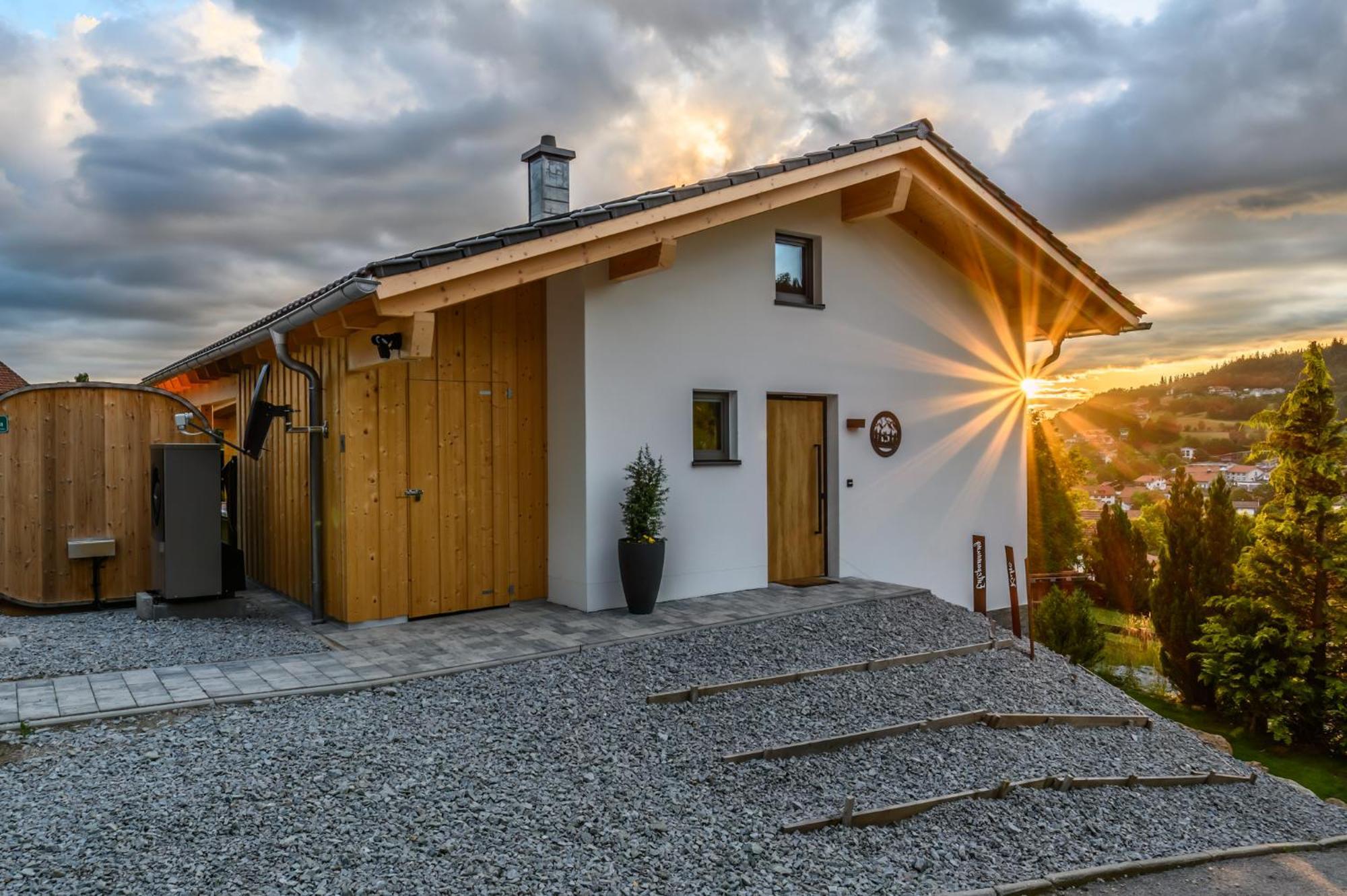 Chalets Woid_Liebe&Glueck Bodenmais Buitenkant foto